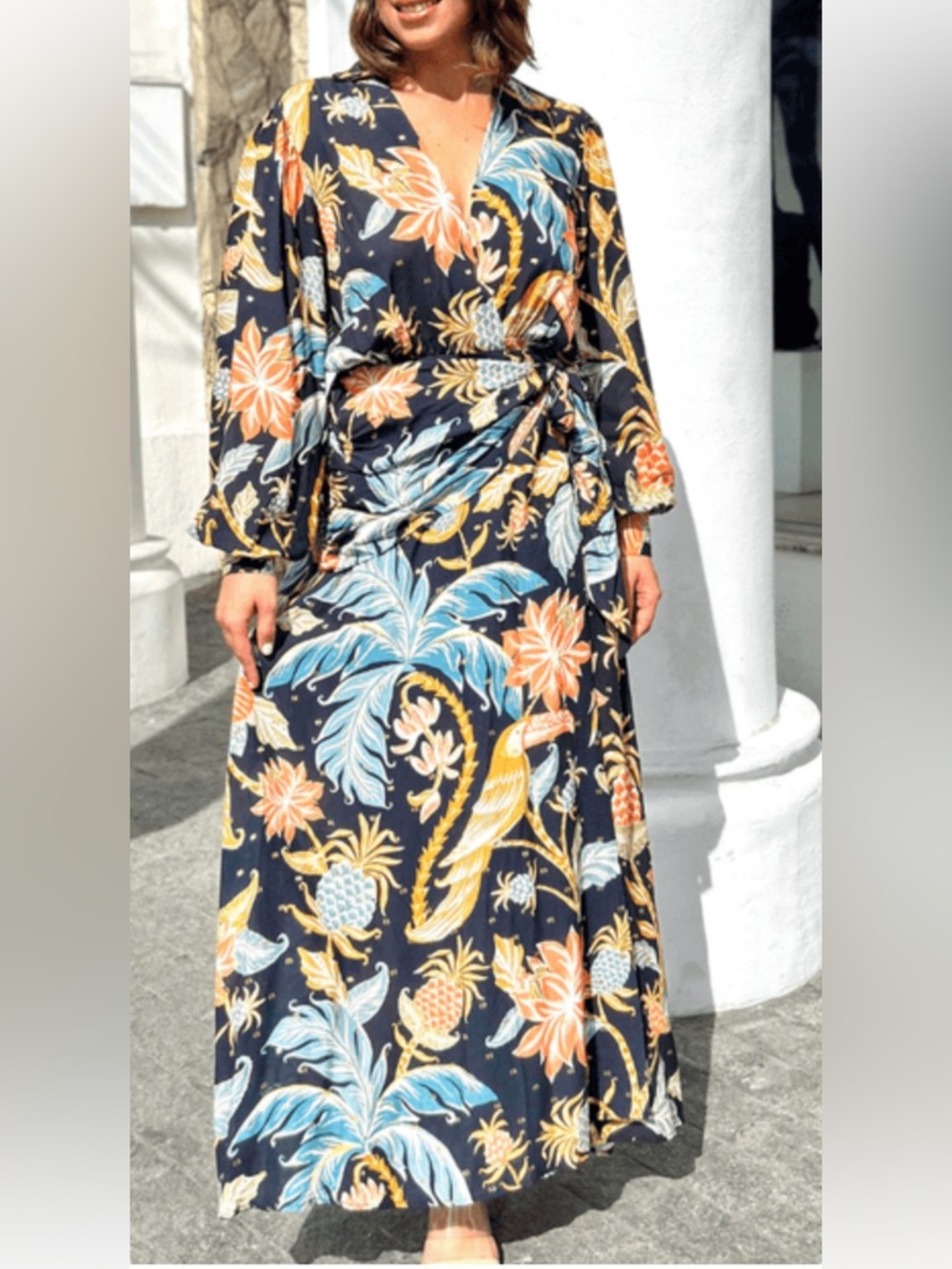 NWT Farm Rio Amalfi wrap dress - Picture 2 of 9
